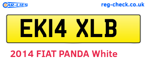 EK14XLB are the vehicle registration plates.