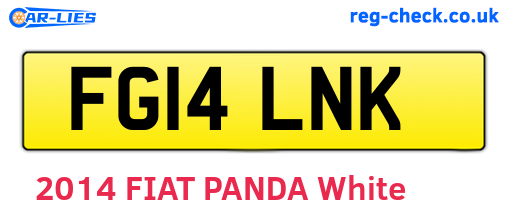 FG14LNK are the vehicle registration plates.