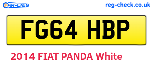 FG64HBP are the vehicle registration plates.
