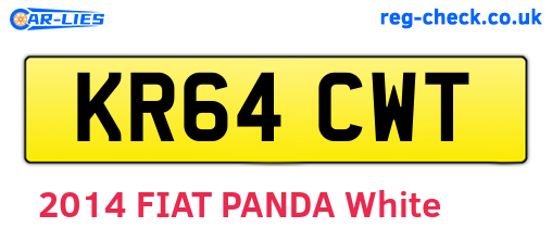 KR64CWT are the vehicle registration plates.