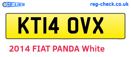 KT14OVX are the vehicle registration plates.