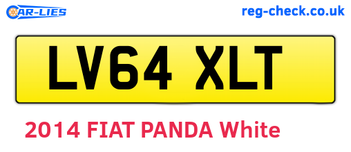 LV64XLT are the vehicle registration plates.