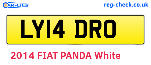 LY14DRO are the vehicle registration plates.