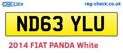 ND63YLU are the vehicle registration plates.
