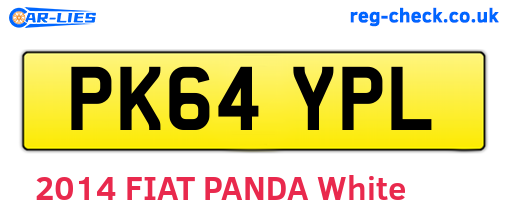 PK64YPL are the vehicle registration plates.