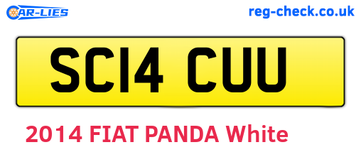 SC14CUU are the vehicle registration plates.
