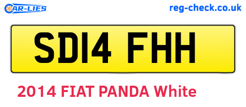 SD14FHH are the vehicle registration plates.