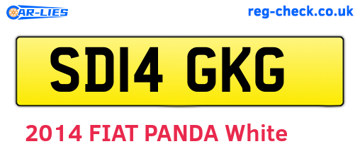 SD14GKG are the vehicle registration plates.