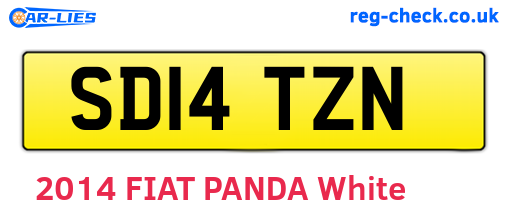 SD14TZN are the vehicle registration plates.
