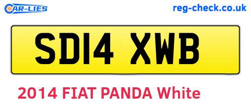 SD14XWB are the vehicle registration plates.