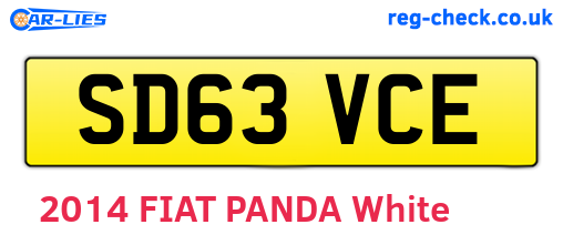 SD63VCE are the vehicle registration plates.