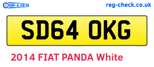 SD64OKG are the vehicle registration plates.