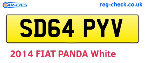 SD64PYV are the vehicle registration plates.