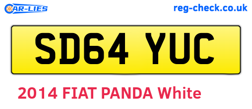 SD64YUC are the vehicle registration plates.