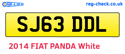 SJ63DDL are the vehicle registration plates.
