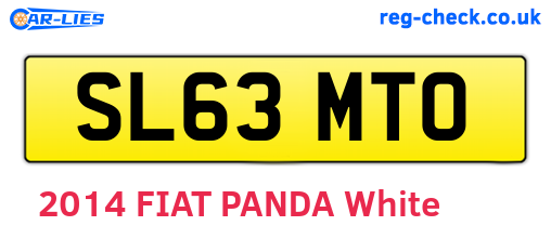 SL63MTO are the vehicle registration plates.