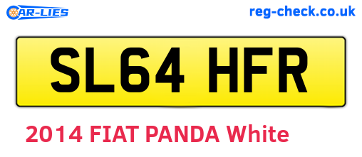 SL64HFR are the vehicle registration plates.