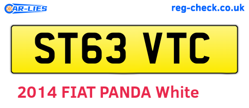 ST63VTC are the vehicle registration plates.