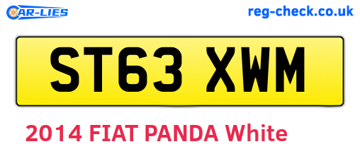 ST63XWM are the vehicle registration plates.