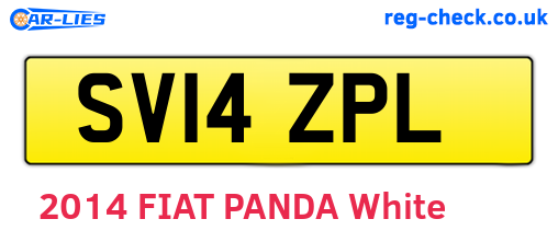 SV14ZPL are the vehicle registration plates.