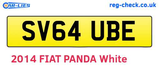 SV64UBE are the vehicle registration plates.
