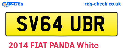 SV64UBR are the vehicle registration plates.