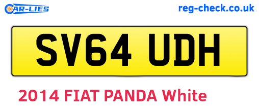 SV64UDH are the vehicle registration plates.