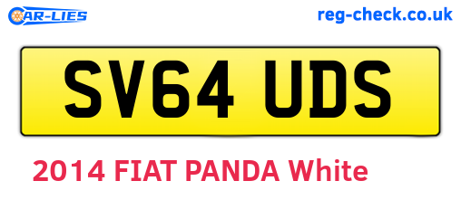 SV64UDS are the vehicle registration plates.