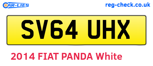 SV64UHX are the vehicle registration plates.