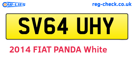 SV64UHY are the vehicle registration plates.