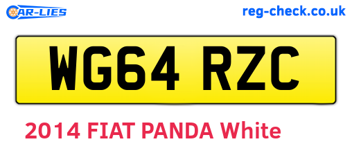 WG64RZC are the vehicle registration plates.