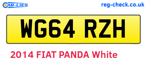 WG64RZH are the vehicle registration plates.