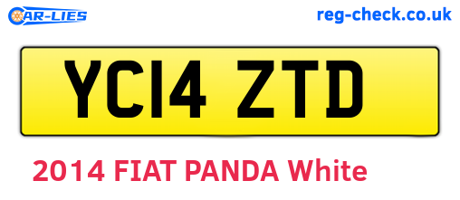 YC14ZTD are the vehicle registration plates.