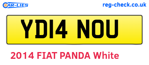YD14NOU are the vehicle registration plates.
