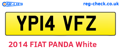YP14VFZ are the vehicle registration plates.