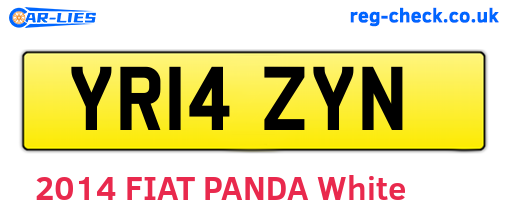 YR14ZYN are the vehicle registration plates.