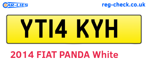 YT14KYH are the vehicle registration plates.