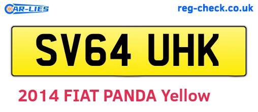 SV64UHK are the vehicle registration plates.