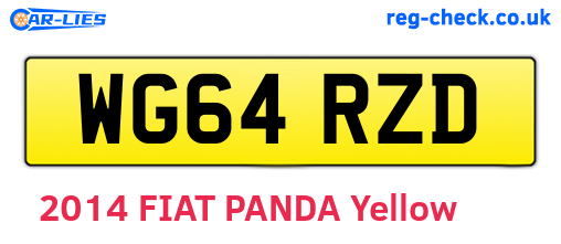 WG64RZD are the vehicle registration plates.