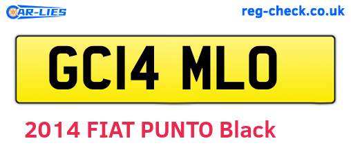 GC14MLO are the vehicle registration plates.