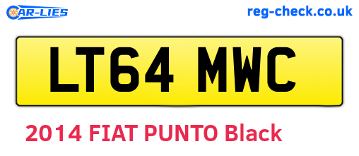 LT64MWC are the vehicle registration plates.