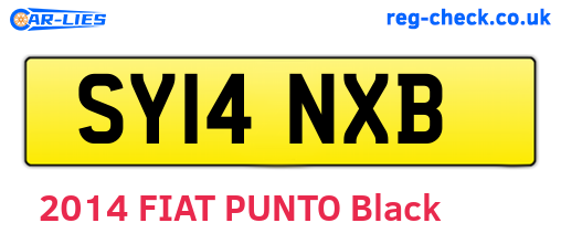 SY14NXB are the vehicle registration plates.