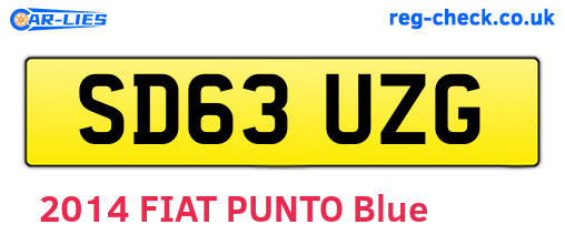 SD63UZG are the vehicle registration plates.