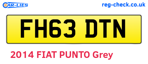 FH63DTN are the vehicle registration plates.