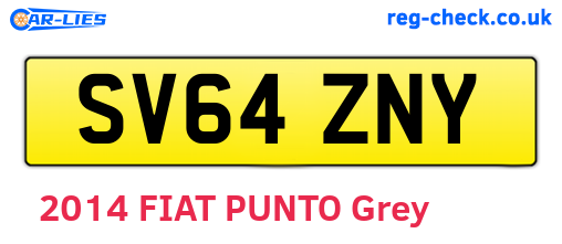SV64ZNY are the vehicle registration plates.