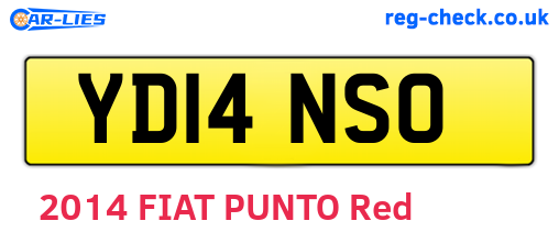 YD14NSO are the vehicle registration plates.
