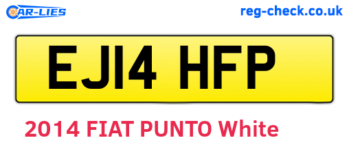 EJ14HFP are the vehicle registration plates.