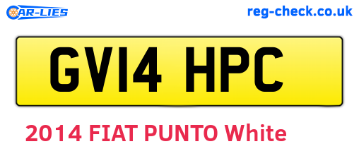 GV14HPC are the vehicle registration plates.