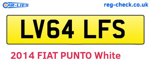 LV64LFS are the vehicle registration plates.