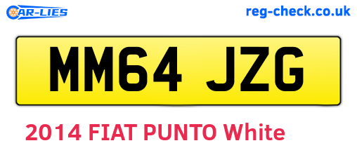 MM64JZG are the vehicle registration plates.